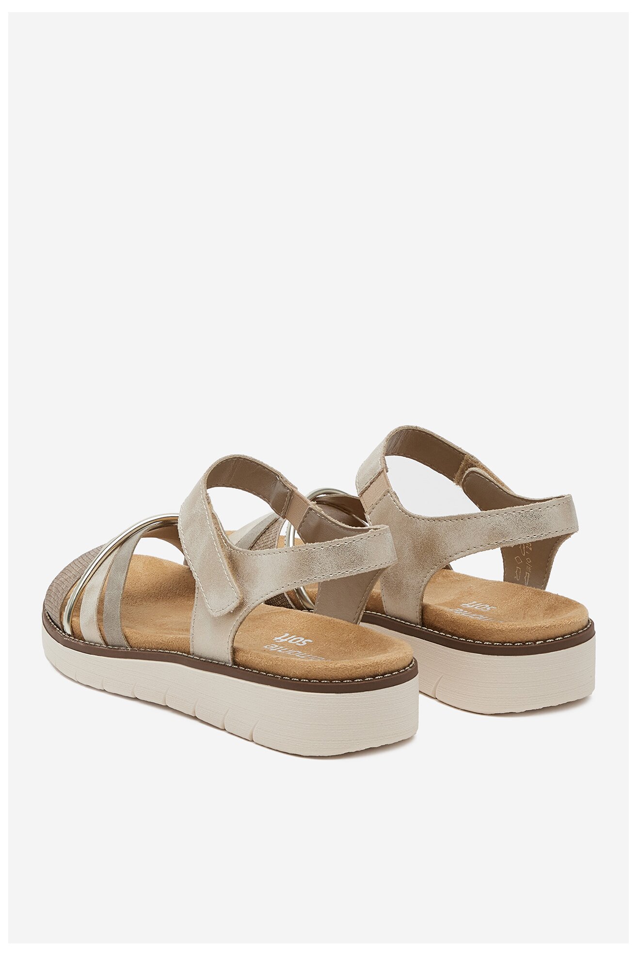 Sandały Remonte D2058-90 Złoty