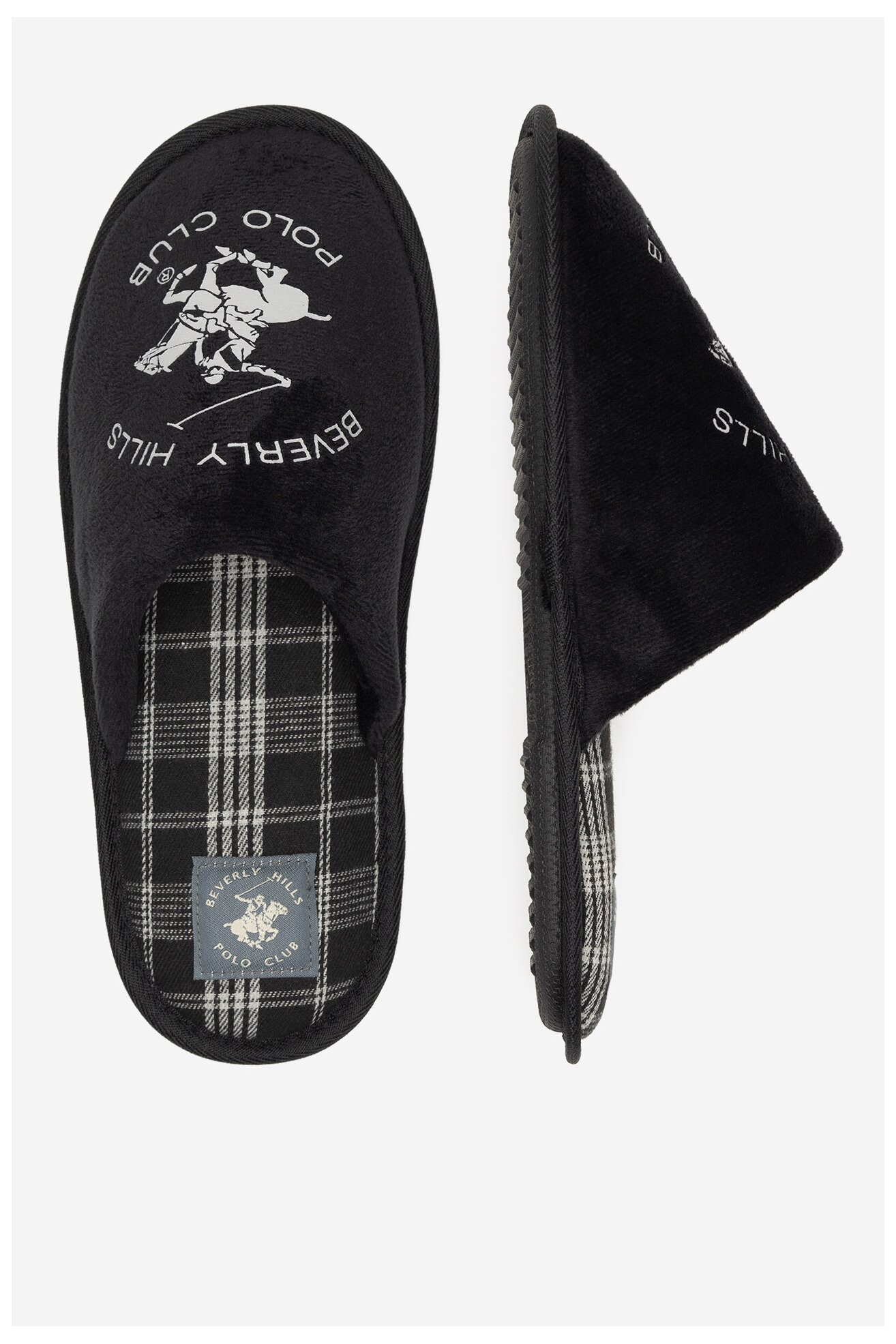 Papuci de casă Beverly Hills Polo Club P4194525 NEGRU