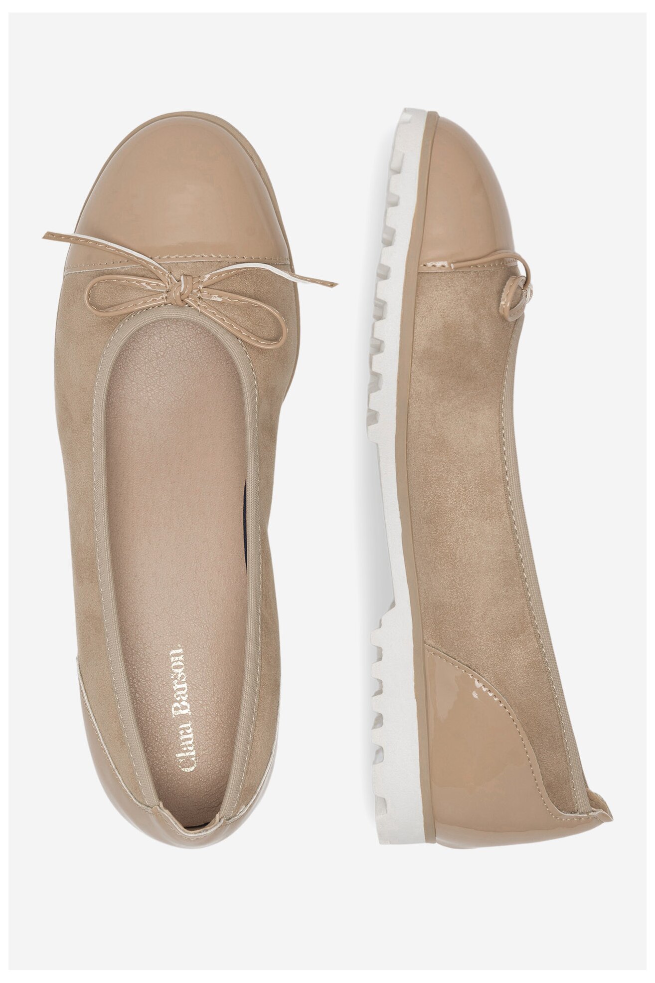 Baleriny Clara Barson WYL3653-1 Beżowy