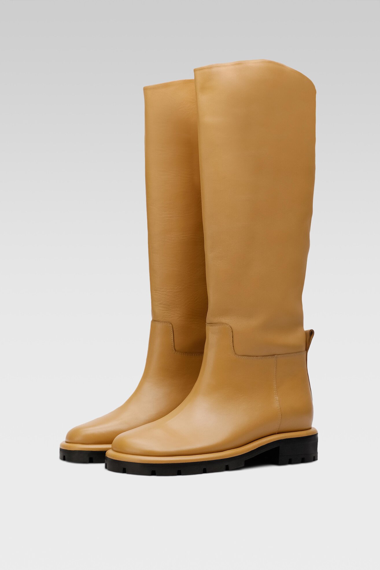 Kozaki Gino Rossi NAOMI-KB01 Beżowy ciemny