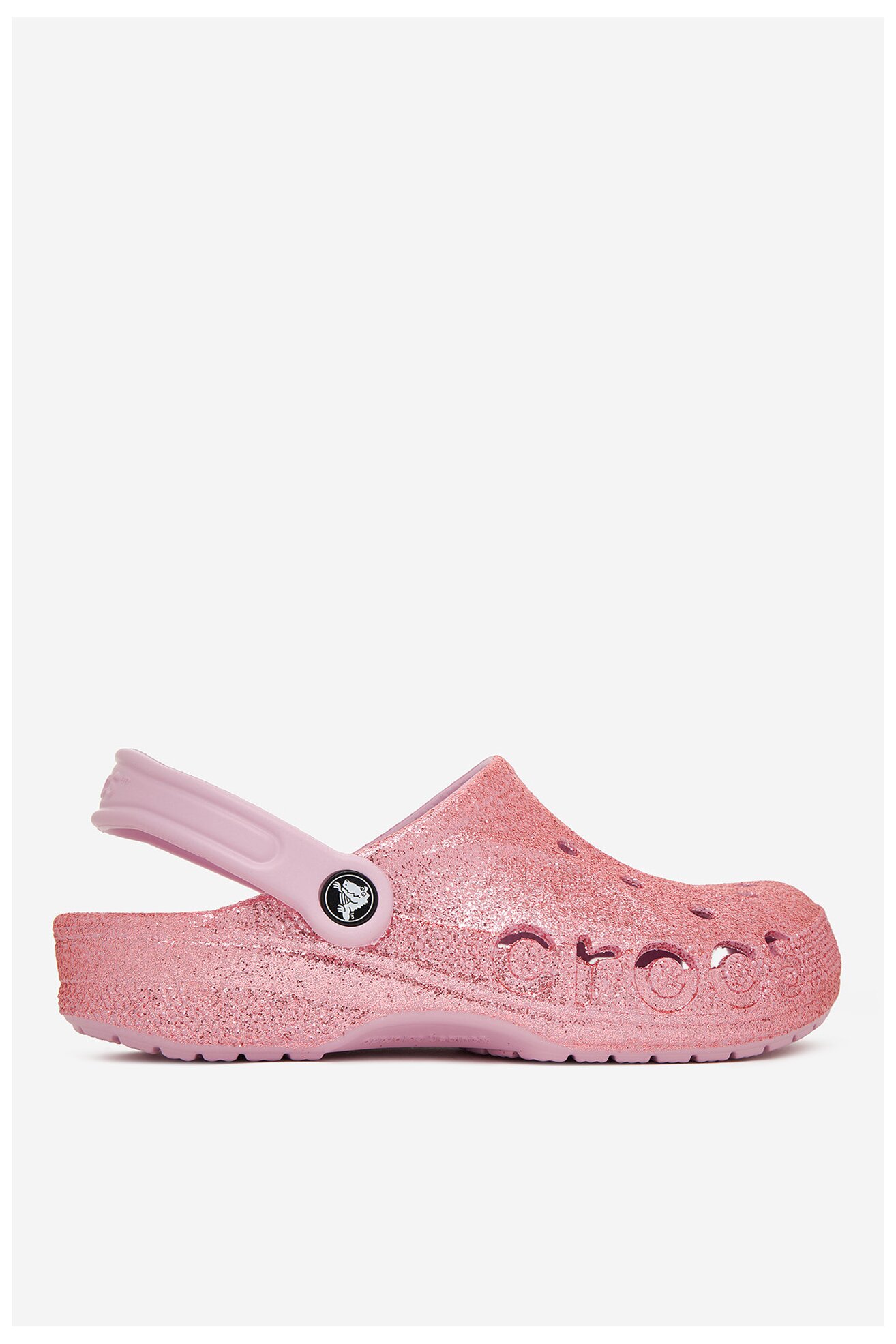 Klapki basenowe Crocs C-BAYA GLITTER CLOG 205925-6GD Różowy