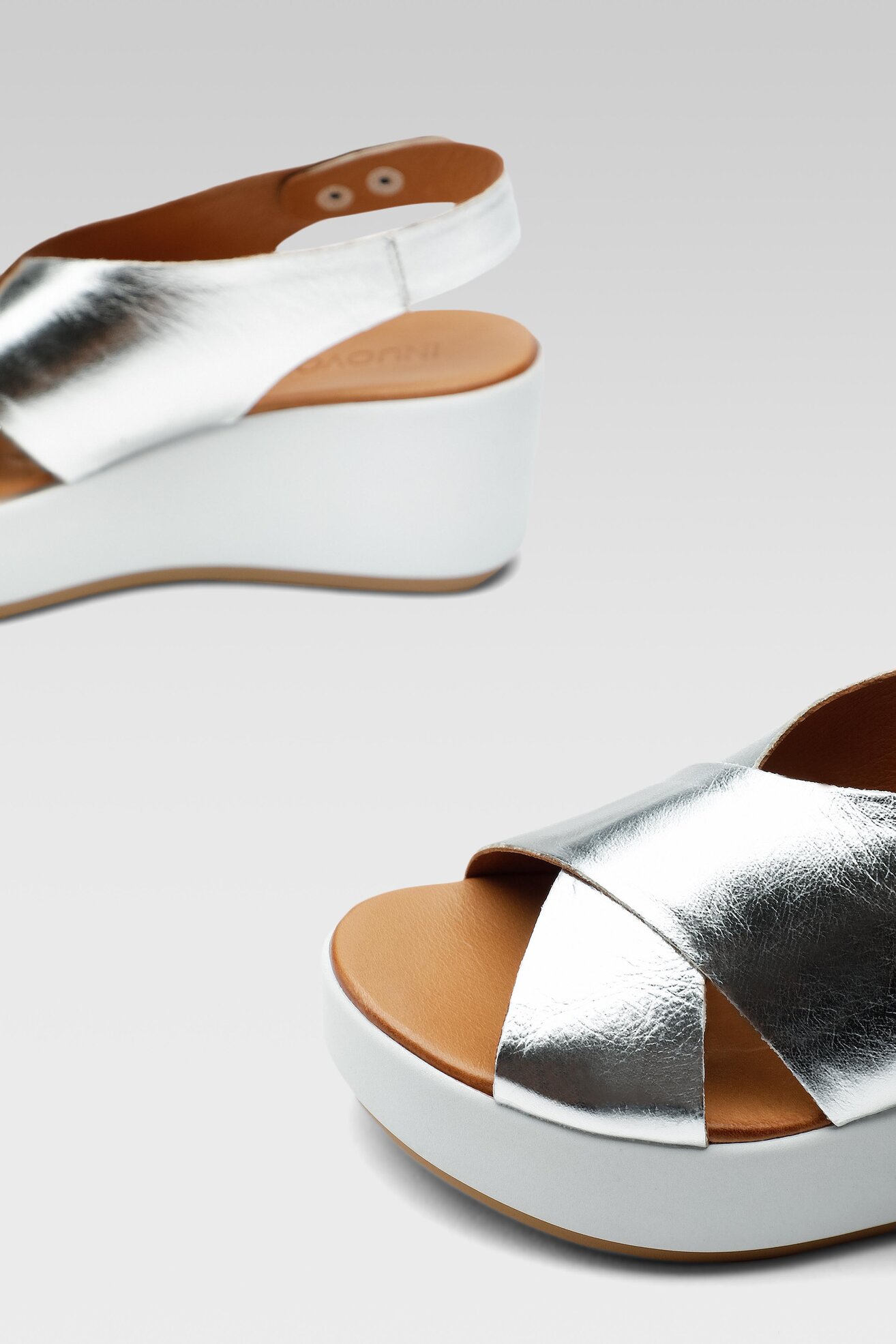 Sandały Inuovo 123031 Srebrny