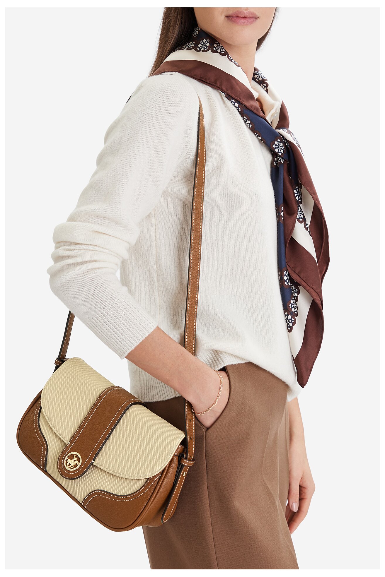 Kézitáska Beverly Hills Polo Club CEO-BHPC-C-011-07 CAMEL