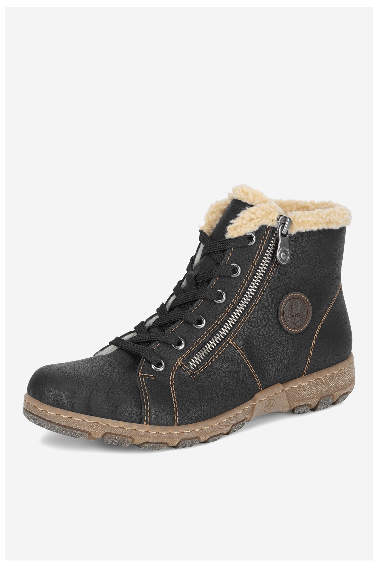 Csizma Rieker Z0121-00 FEKETE