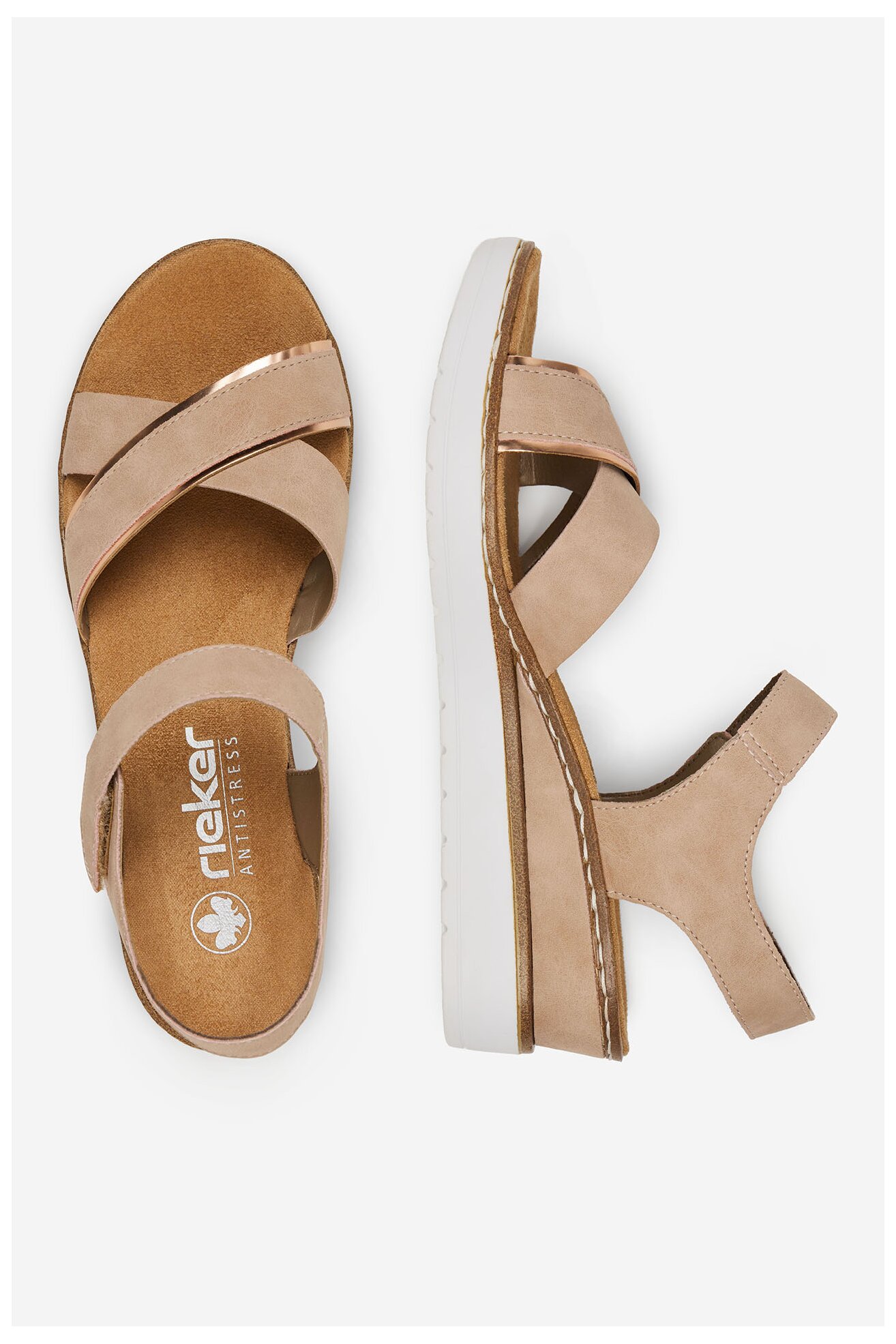 Sandały Rieker CEO-V38G9-31 Beżowy