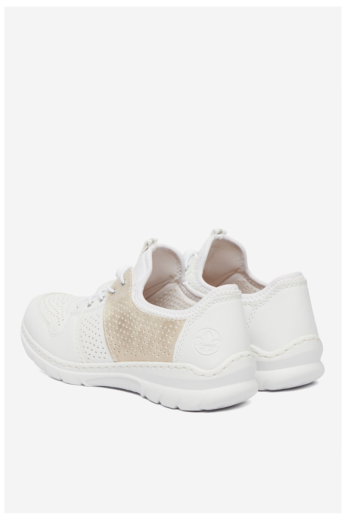 Półbuty Rieker CEO-L3254-80 Biały