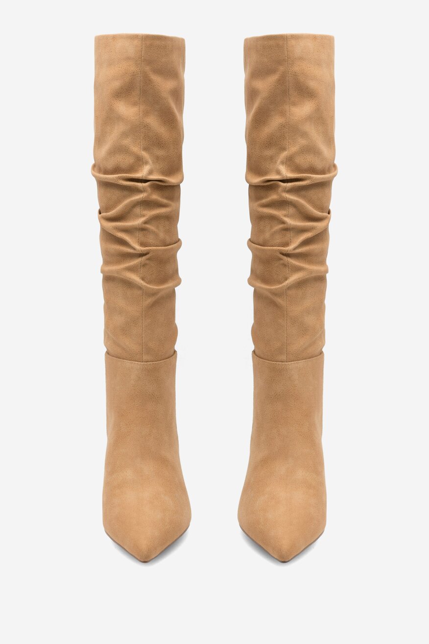 Kozačky NINE WEST BÉŽOVÁ - 5905588147350