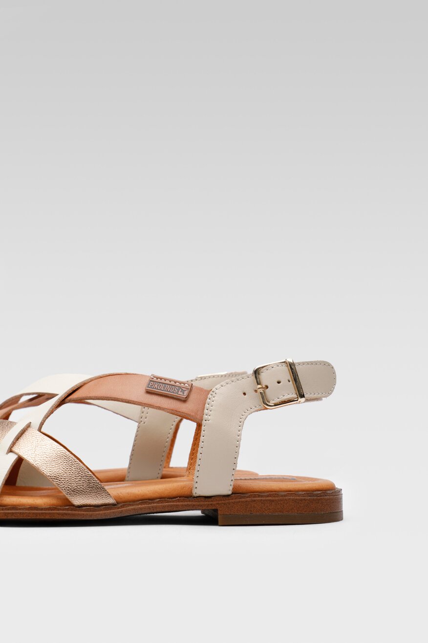 
                Pikolinos - Skórzane sandały pastelowe - 5904248246419