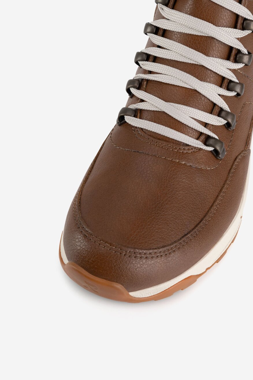 Rieker Revolution Lifestyle - Trzewiki skórzane ocieplane - 2230062963823