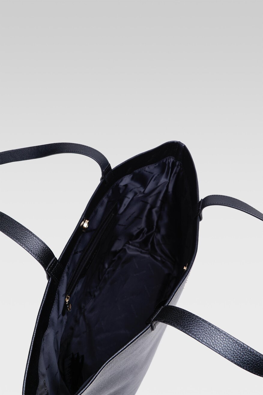 
                Gino Rossi - Torebka shopper skórzana czarna - 5904248527327