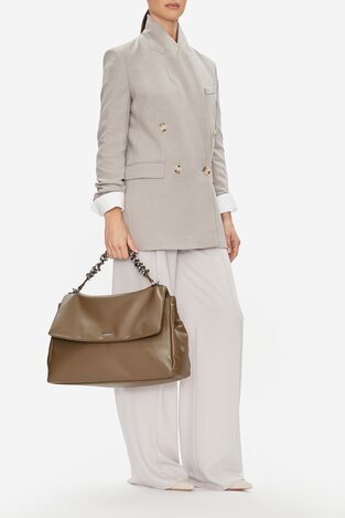 Сумка З Ремінцем Gino Rossi EO-MAE-LDA8073-2. ТАУПЕ