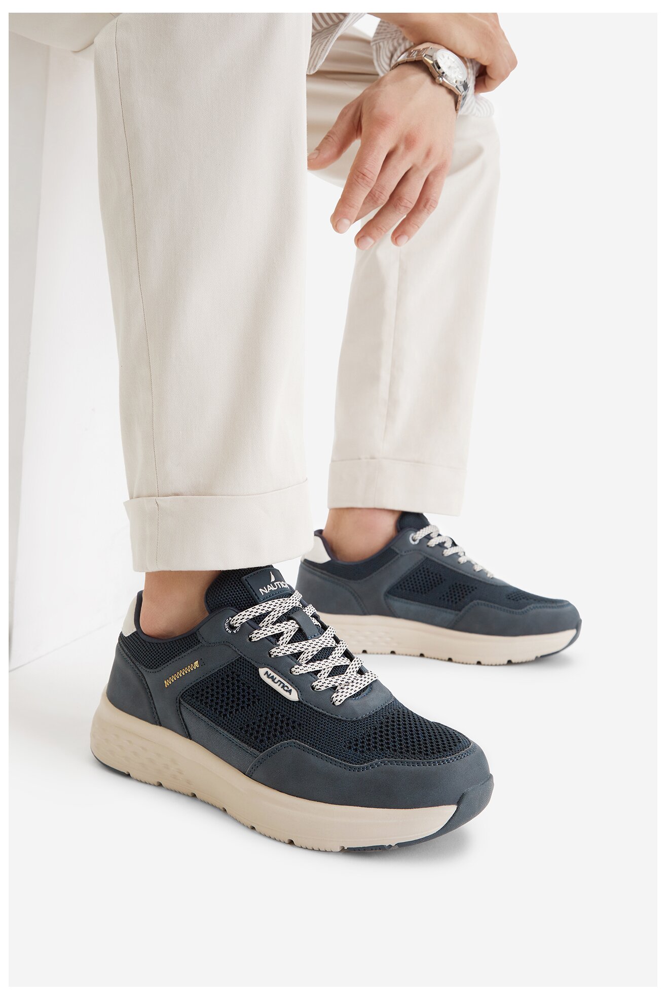 Sneakers NAUTICA CWBEO-BASILIO-02 Granatowy