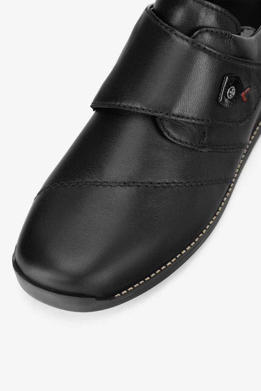 
                Rieker - Półbuty skórzane na rzepy - 2230062973891