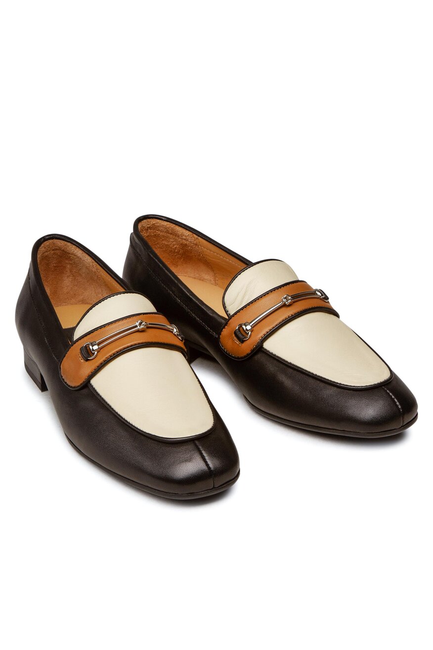 Gino Rossi - Mokasyny skórzane z aplikacją - 5904248487379