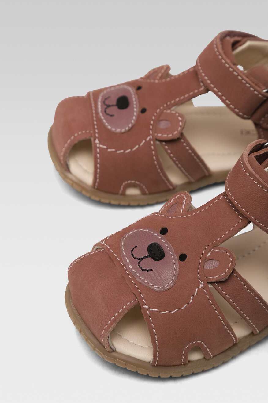 
                Lasocki Kids - Skórzane sandały fioletowe - 5904862726656