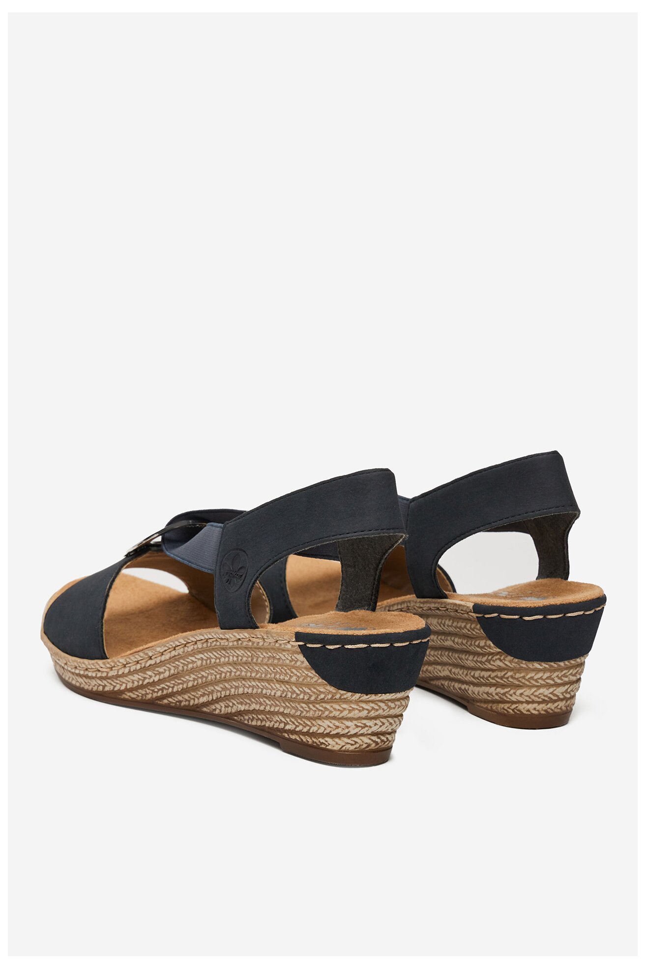 Sandały Rieker 624H6-14 Granatowy ciemny