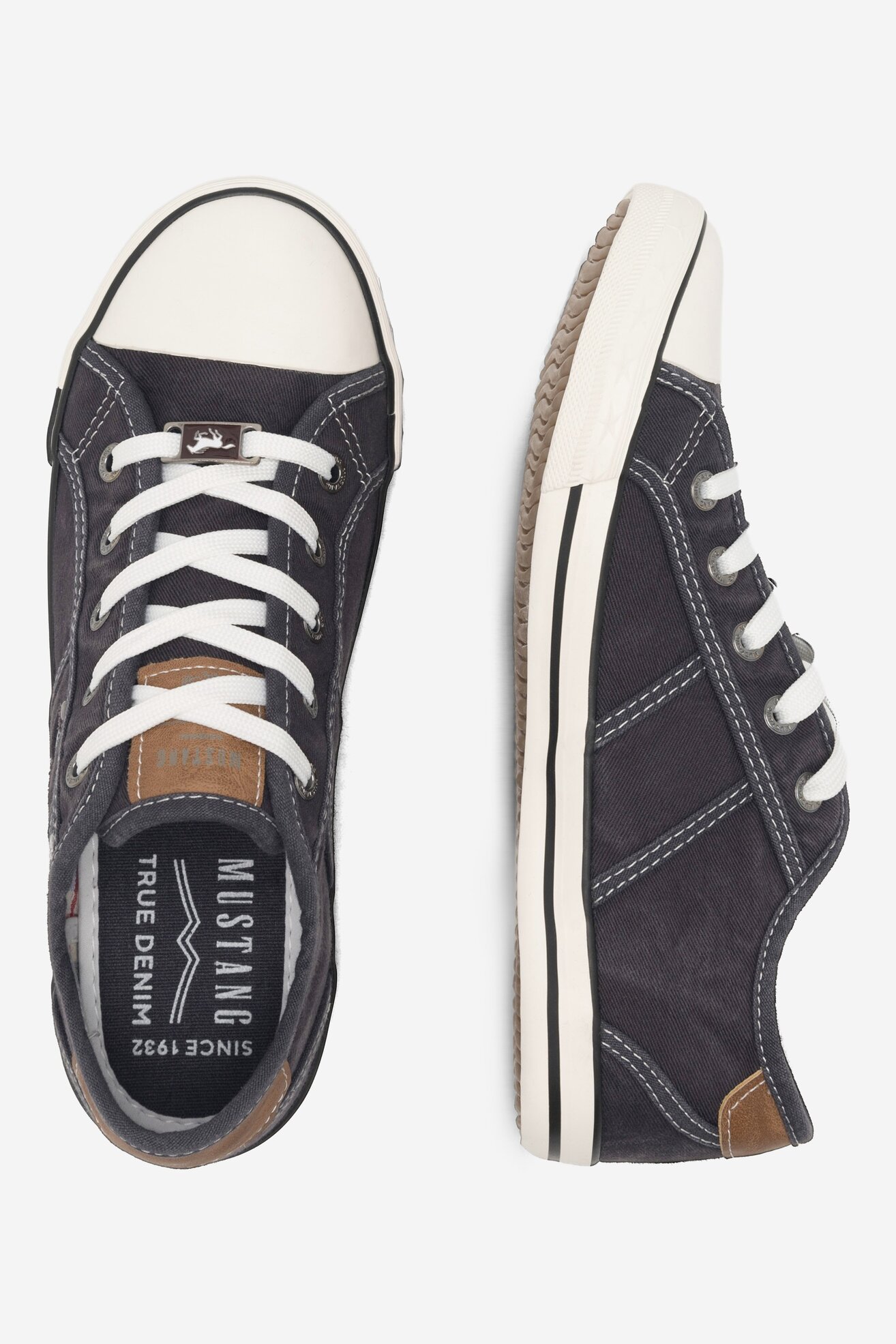 Plátěná obuv Mustang 1099-310 ČERNÁ