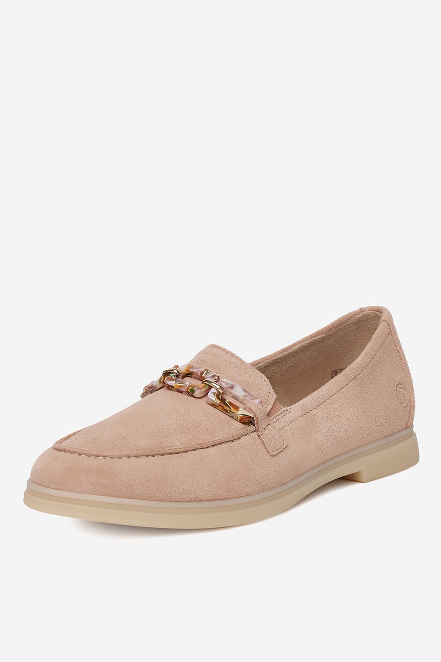 Remonte - Loafersy zamszowe - 2230074043285