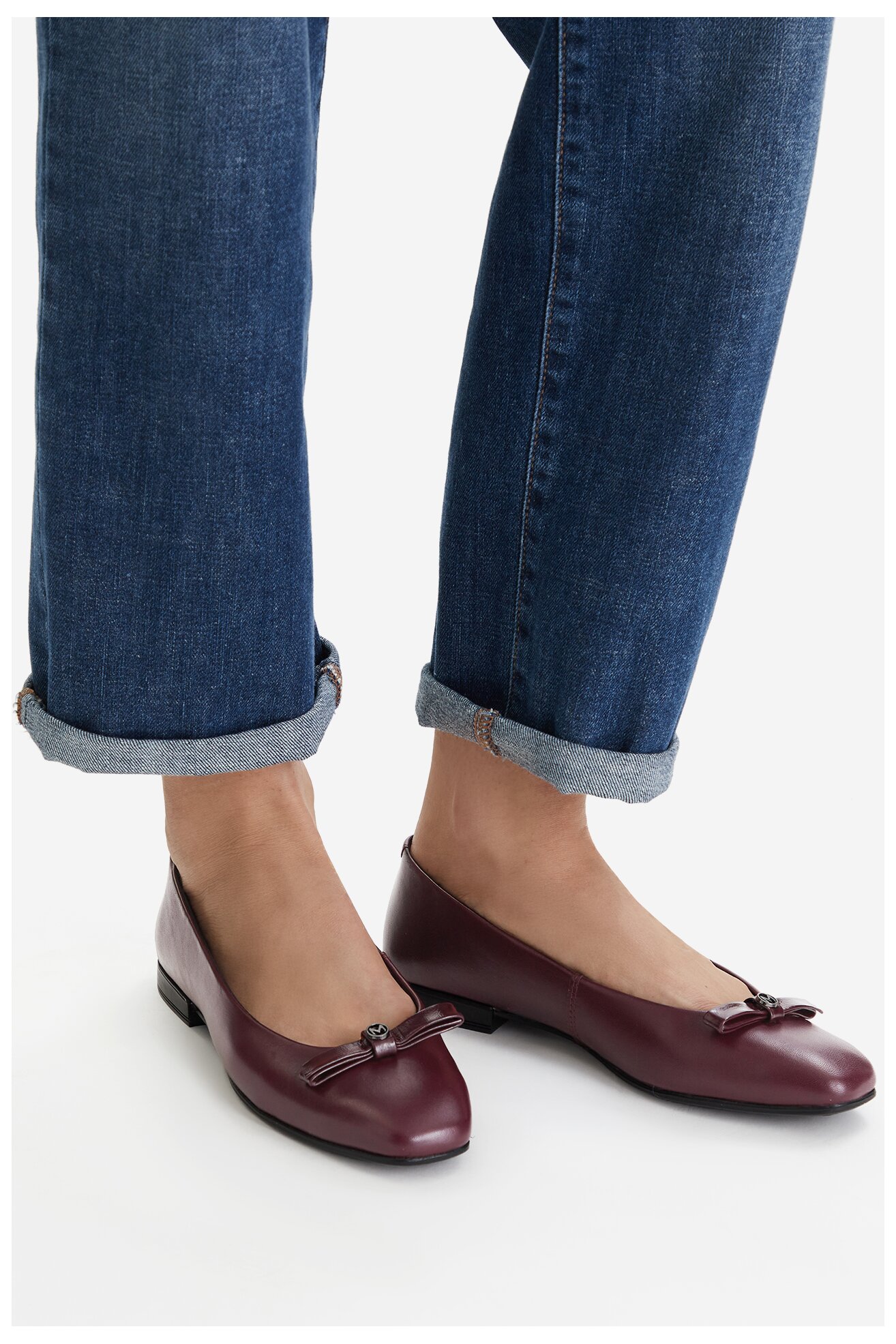 Baleriny Mexx CEO-MX/037C-RST Bordowy