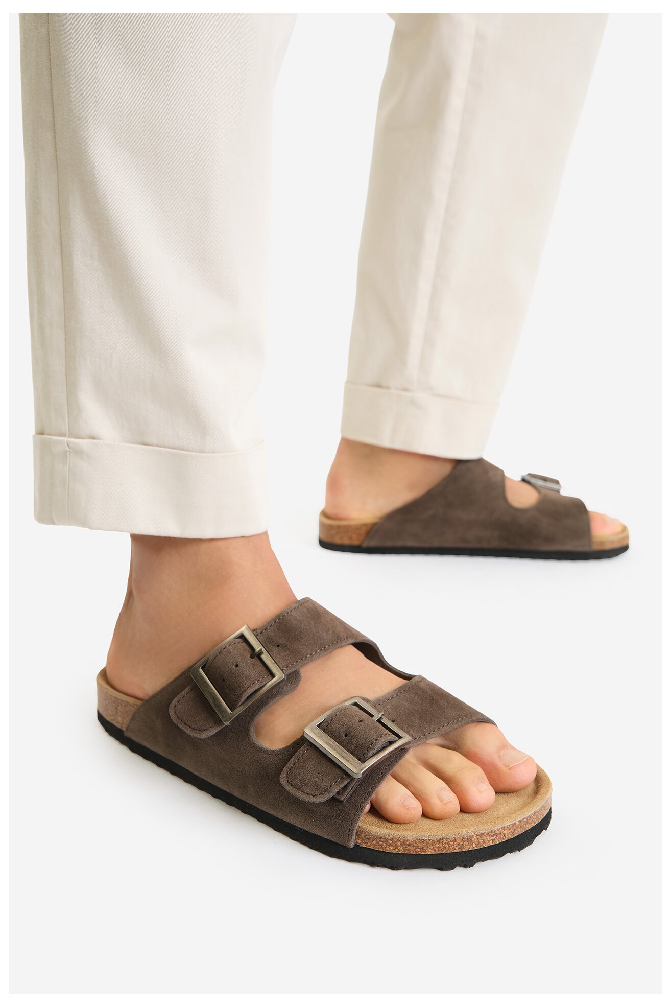 Klapki Go Soft EOHP-ALMELO-01 Brązowy