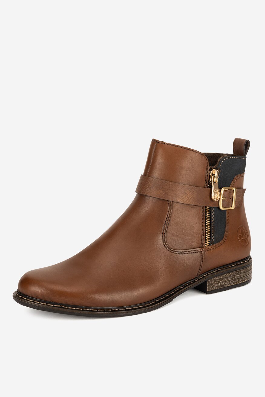 Rieker - Botki skórzane ocieplane - 2230062975215