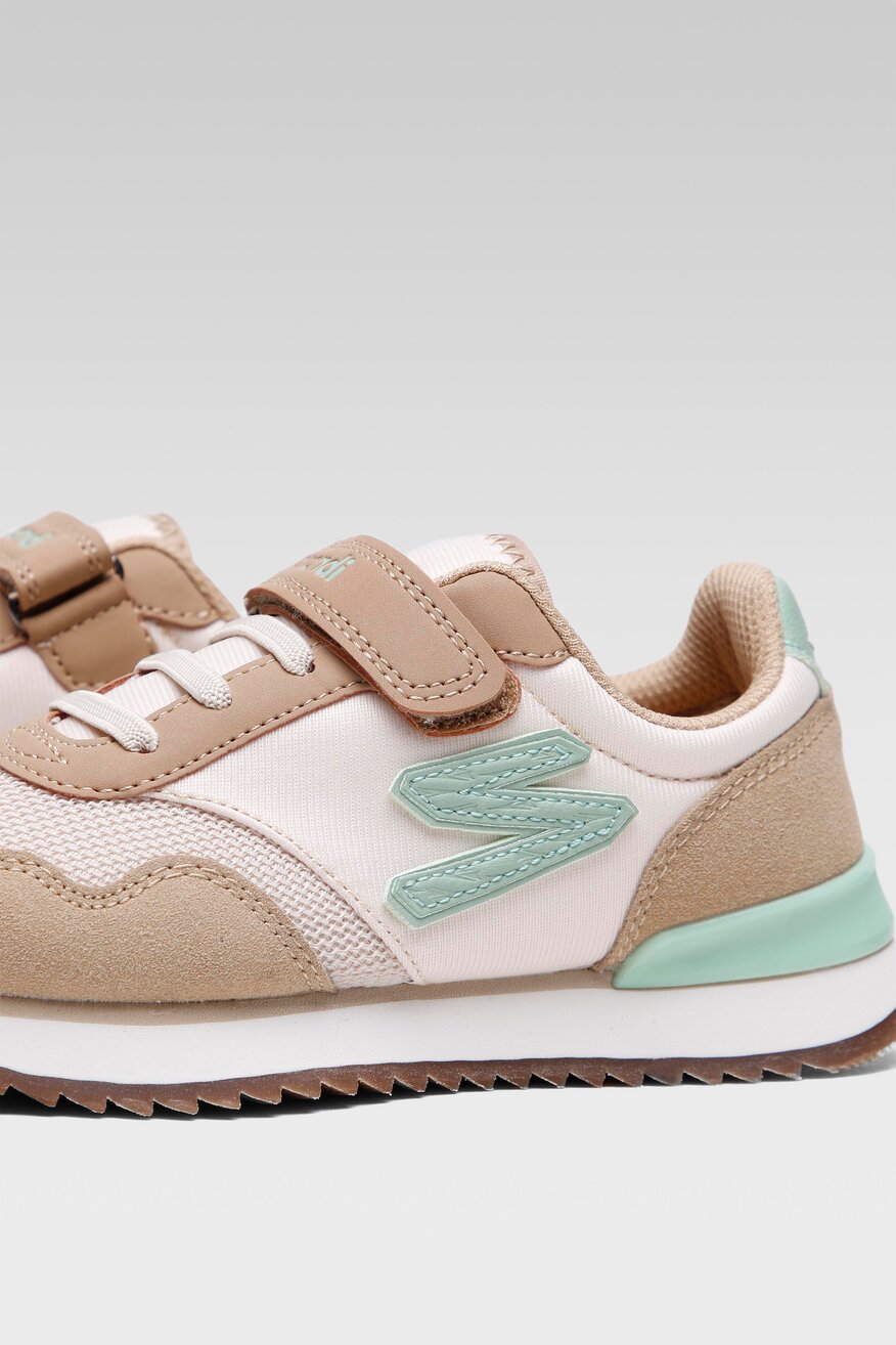 Sprandi - Obuwie sportowe pastelowe beżowe - 5903698939544