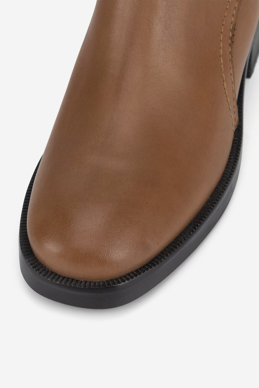 
                Lasocki - Botki skórzane ocieplane - 5905588965985