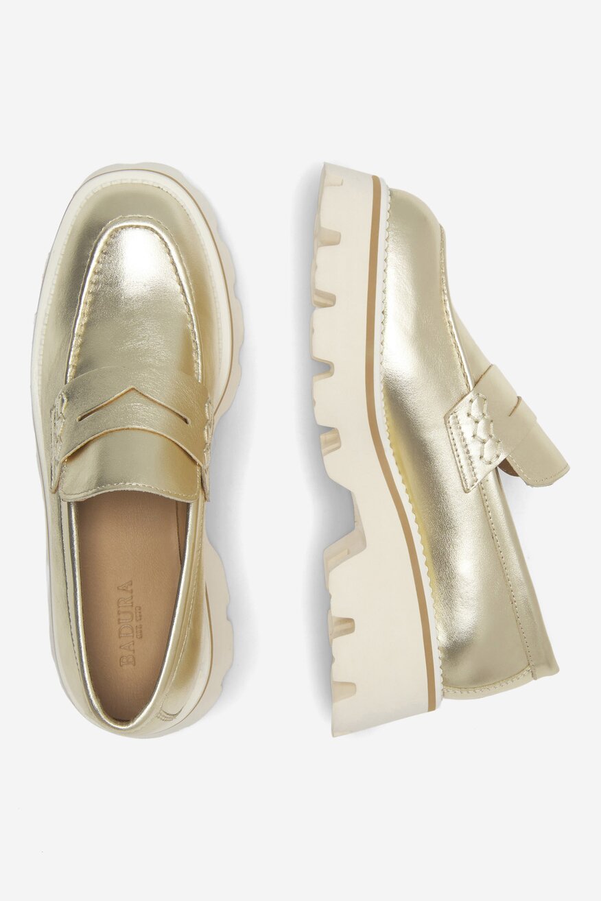 Badura - Loafersy skórzane - 5905588514114