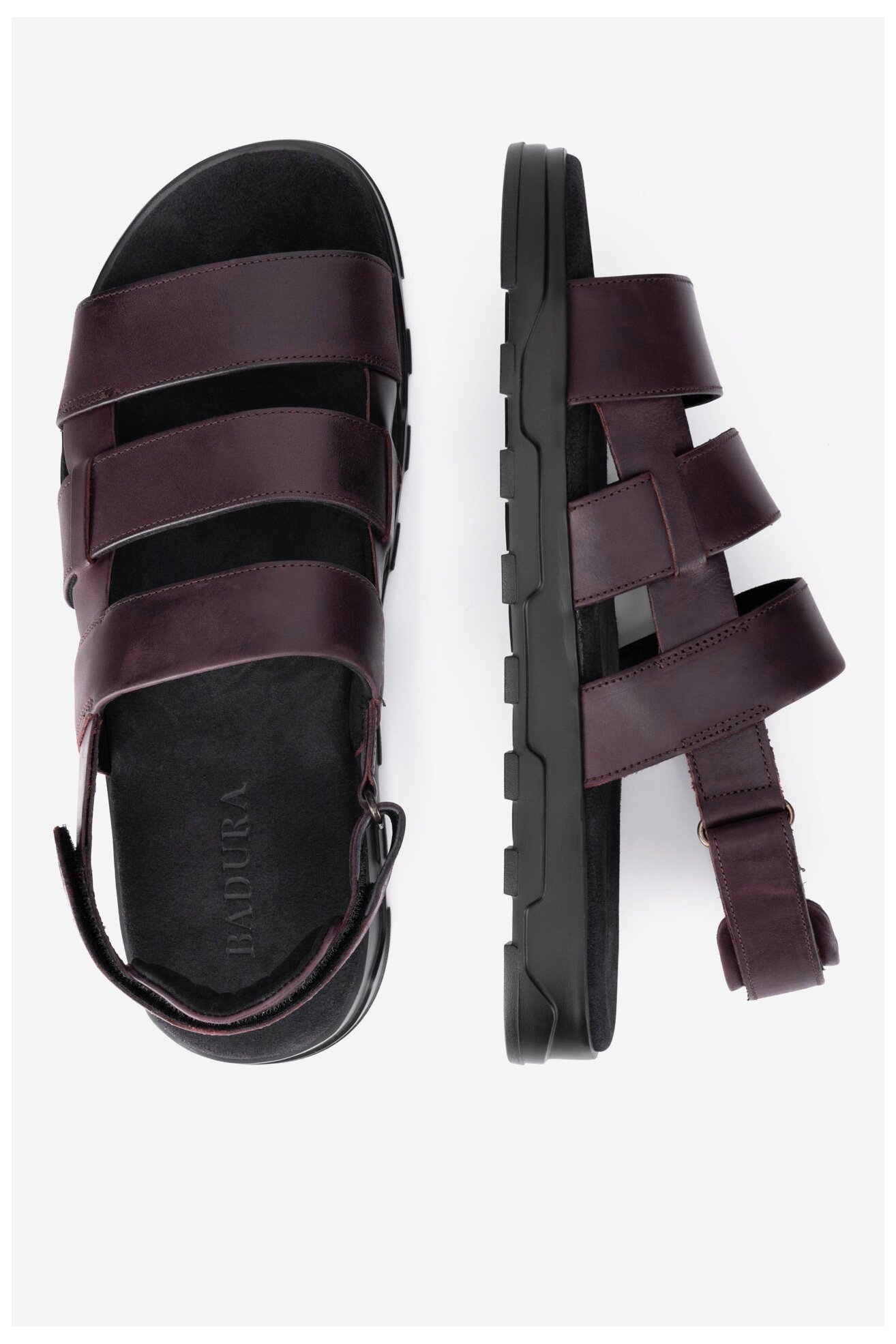 Sandały Badura MOTTU-288 MI08 Bordowy