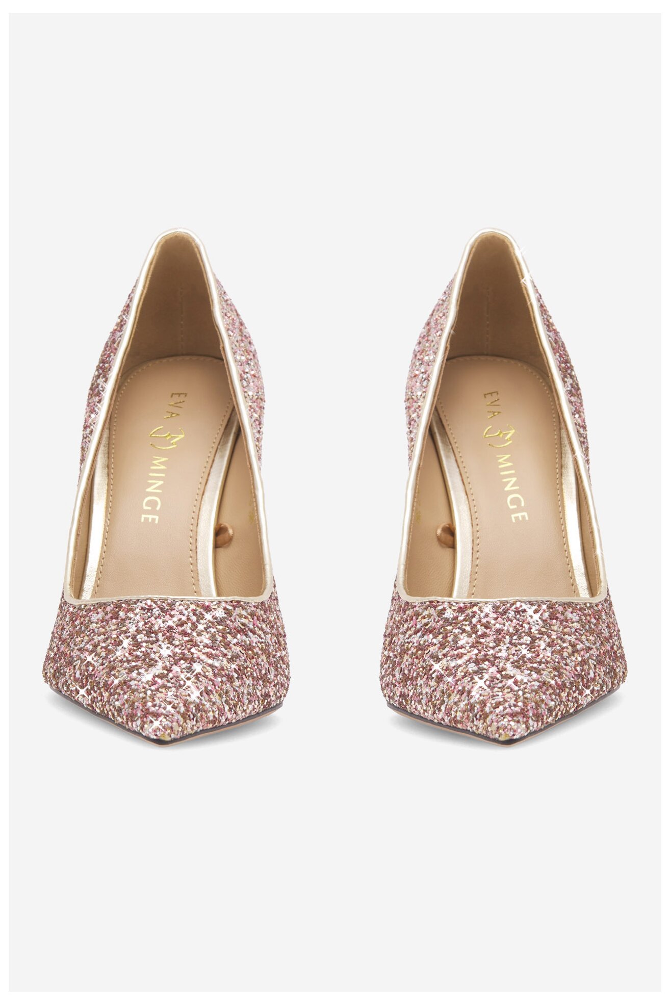 Czółenka EVA MINGE IVERA-V1360-18-3 Złoty