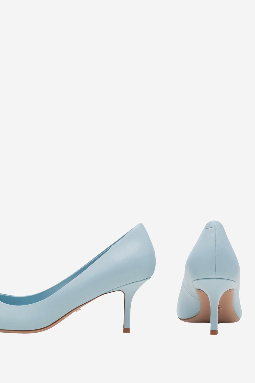 
                Gino Rossi - Skórzane czółenka na szpilce - 5905588491378