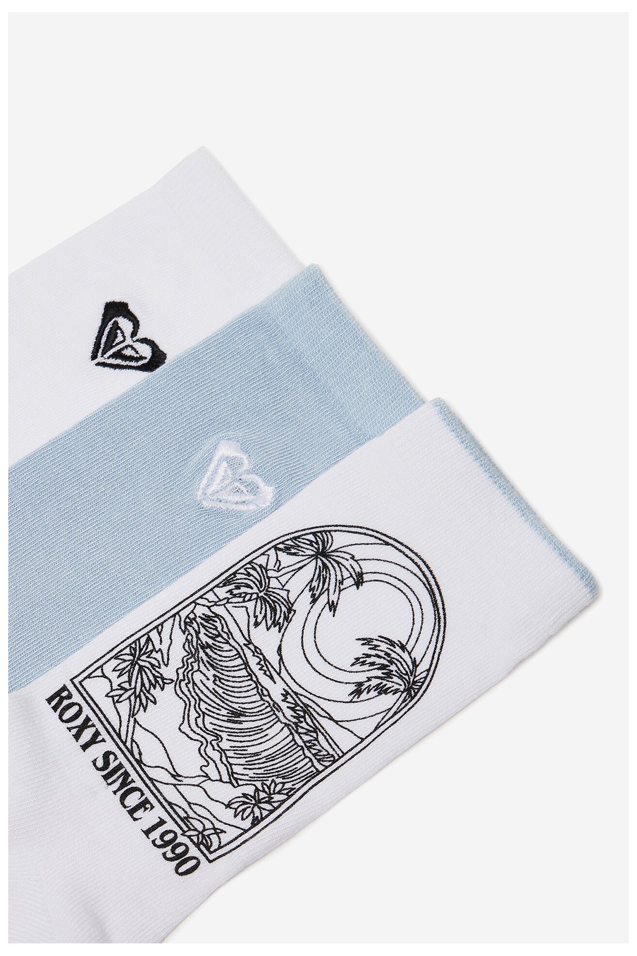 Skarpetki ROXY AS_ROXY_05W_SS25 (3-PACK) Biały