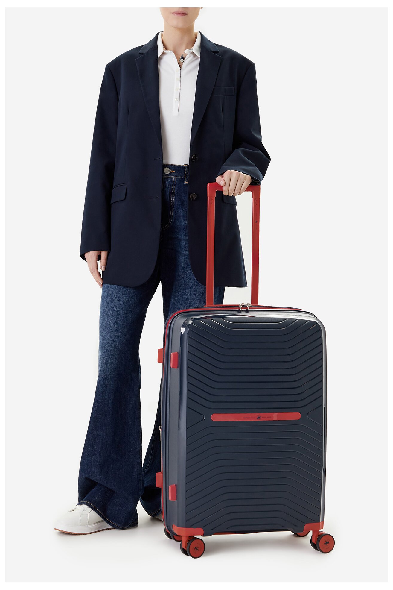 Walizka Beverly Hills Polo Club CEO-BHPC-WAL-005-M Granatowy