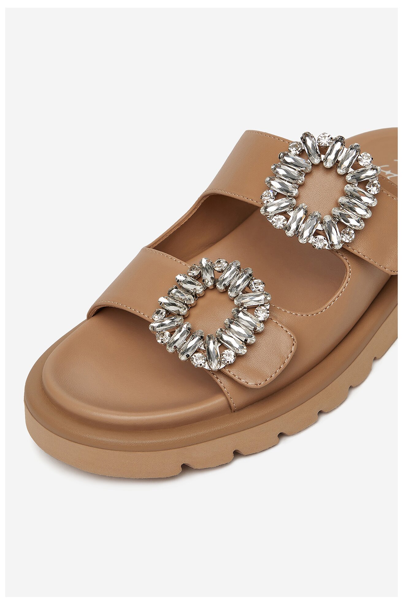 Шльопанець EVA MINGE LILY-VII75-06-1 БЕЖЕВИЙ