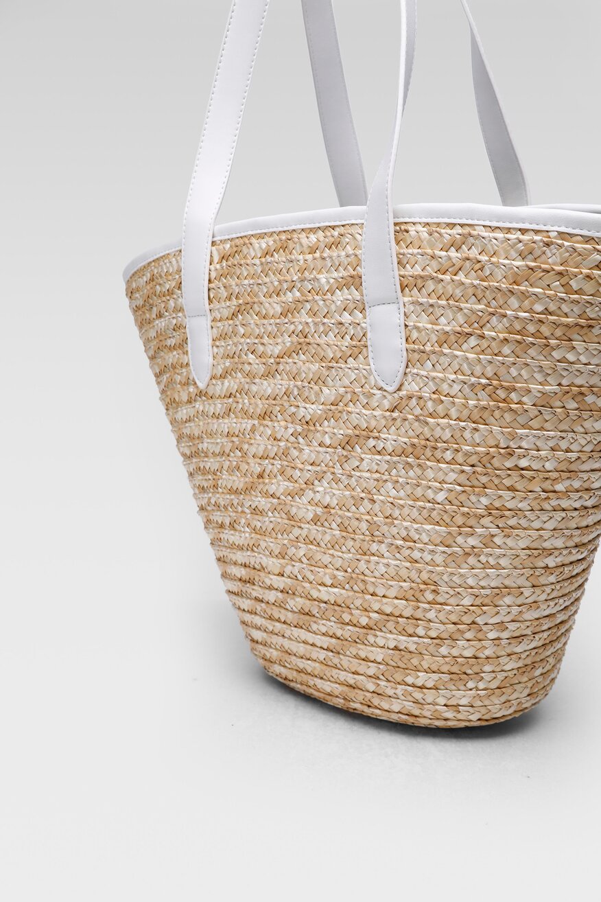 DeeZee - Torebka shopper boho biała - 5904248536428