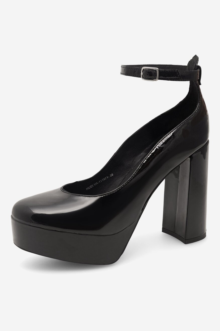 
                Badura - Czółenka skórzane na słupku - 5905588003762