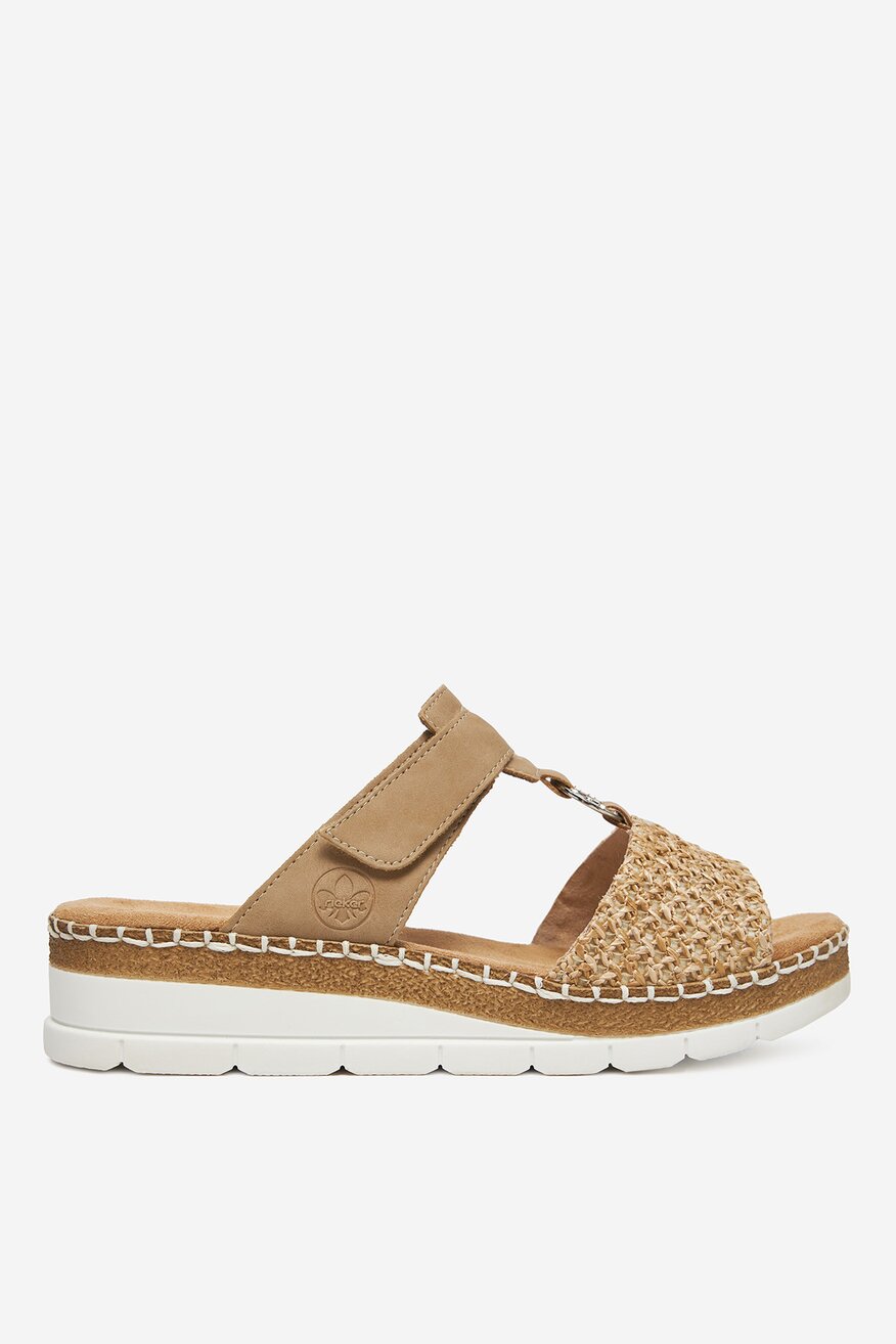 
                Rieker - Klapki na koturnie - 2230078399005