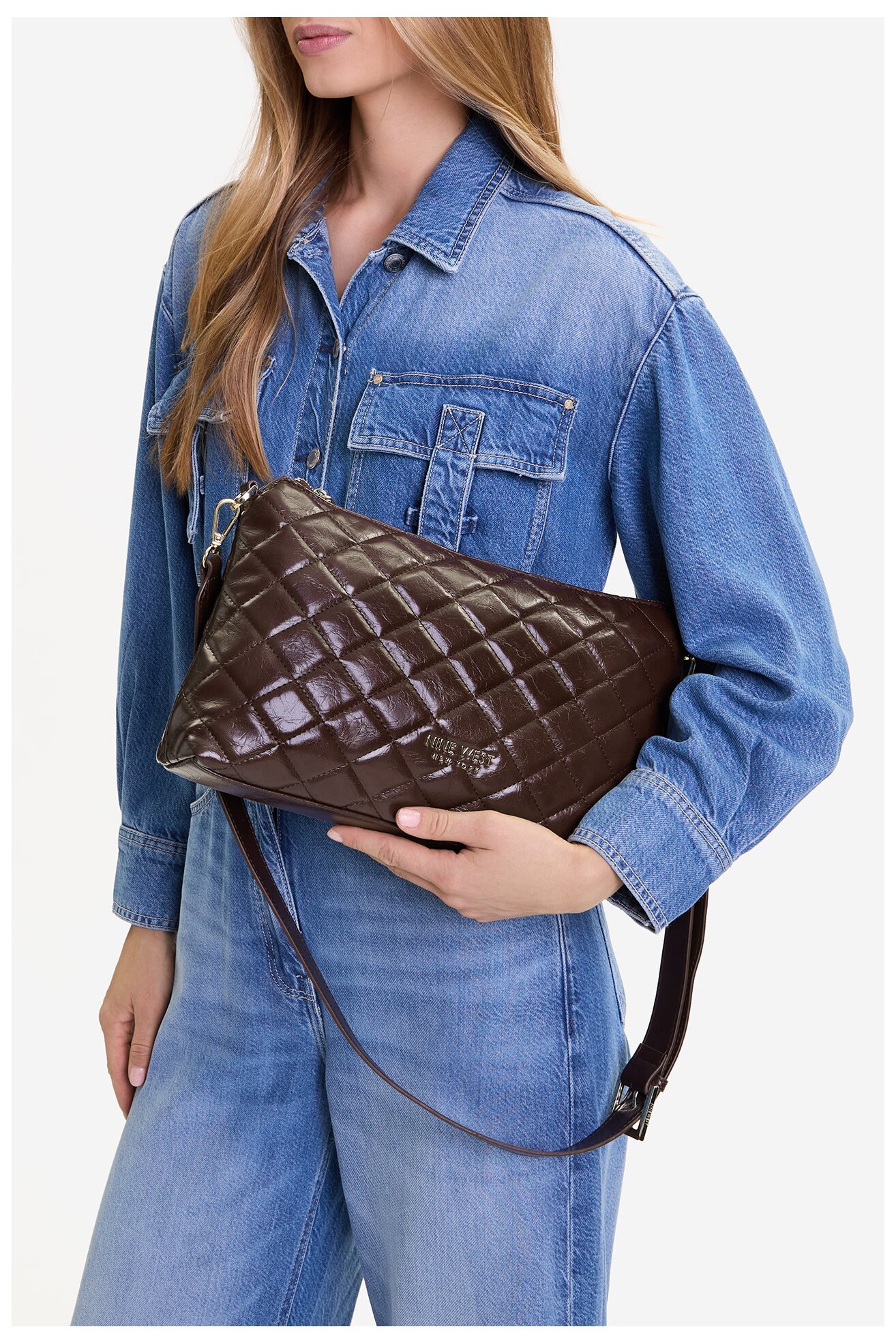 Kézitáska NINE WEST CEO-AGATHA-LA482-3035 BARNA