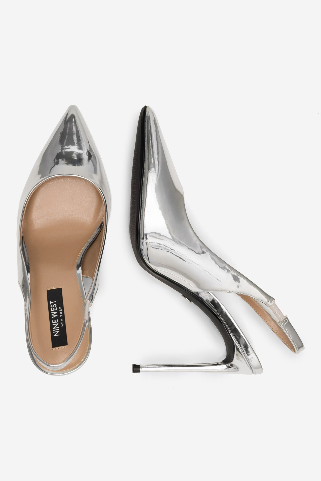 Czółenka NINE WEST AYANA ZL22045-1CC Srebrny