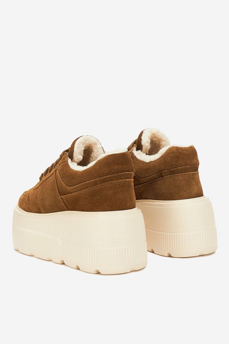 Badura - Sneakersy zamszowe ocieplane - 5905588966708