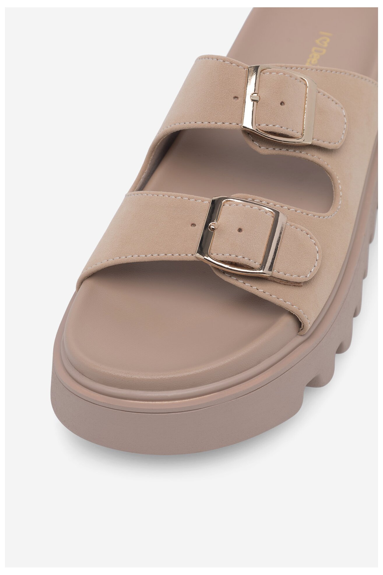 Klapki DeeZee HY86009-19 Beżowy