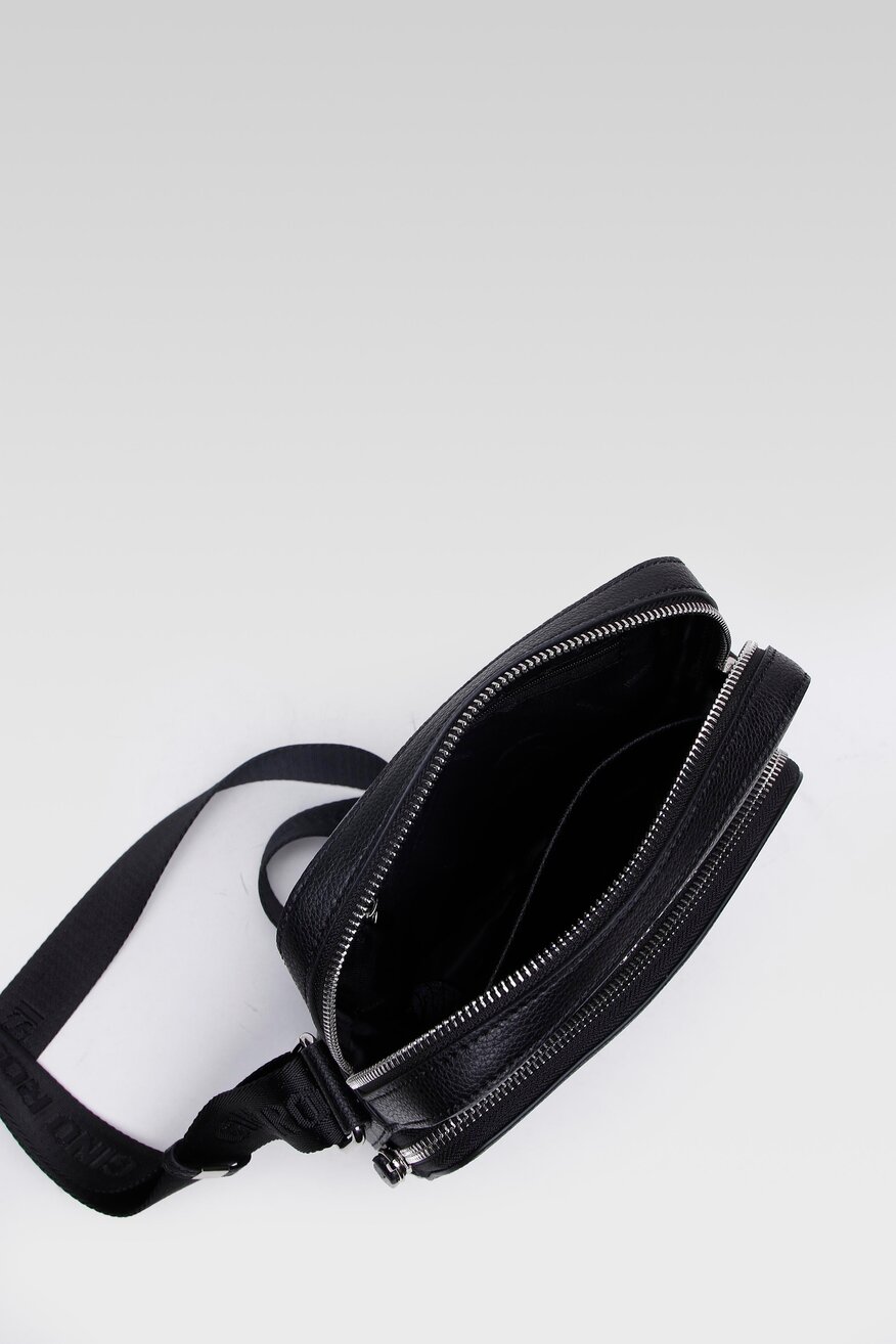 
                Gino Rossi - Saszetka skórzana czarna - 5903698859118