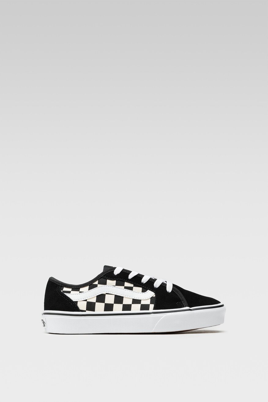 Vans - Skórzane trampki z printem - 5904248053833