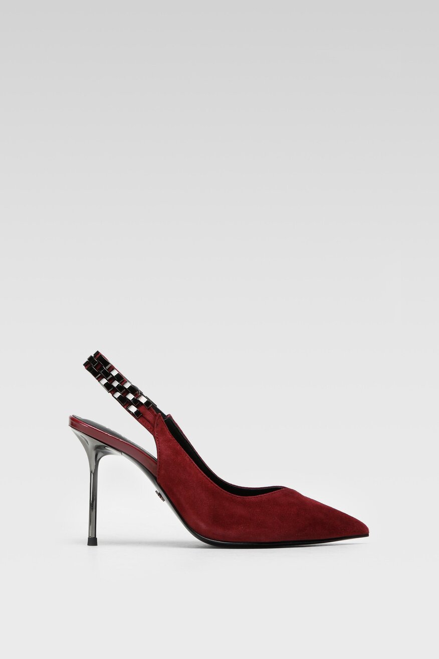 
                RAGE AGE - Sandały bordowe - 2230031463453