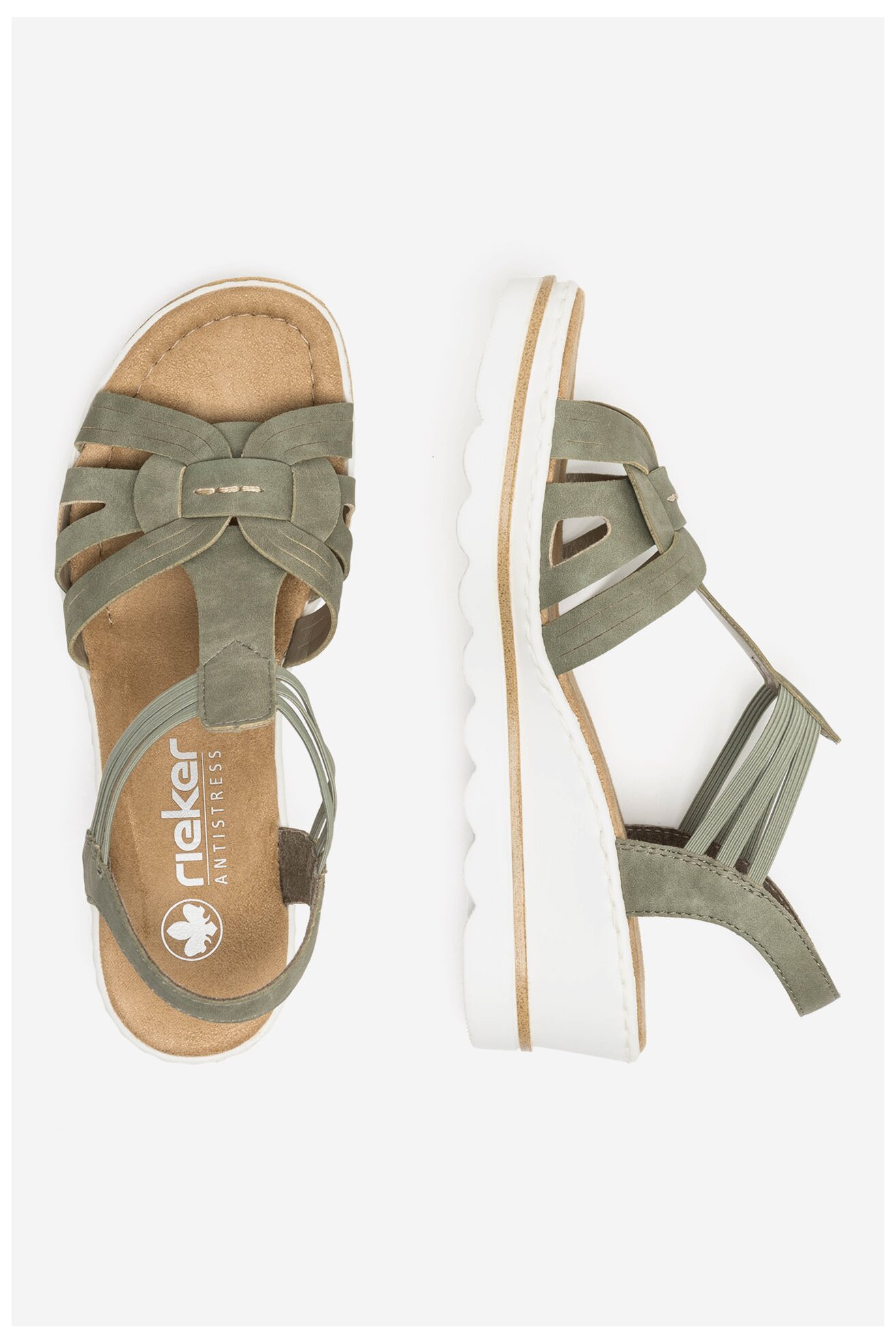 Szandál Rieker 67459-52 ZÖLD