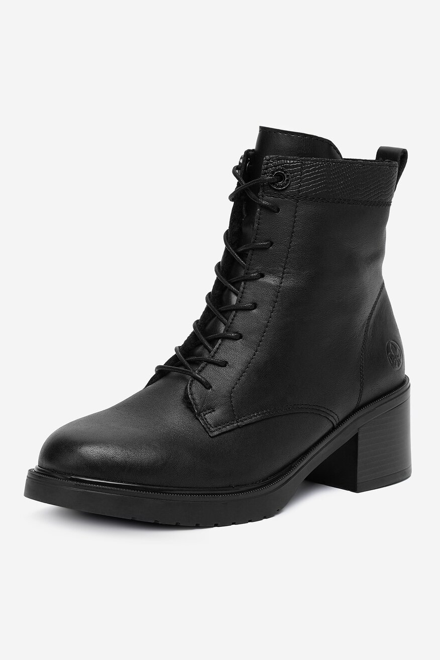 Rieker - Trzewiki skórzane ocieplane - 2230085563628