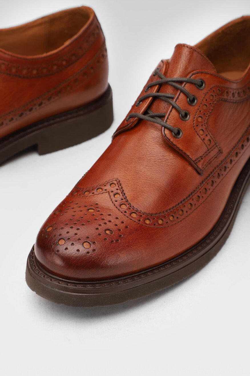 
                Gino Rossi - Skórzane półbuty brogsy - 5903698248189