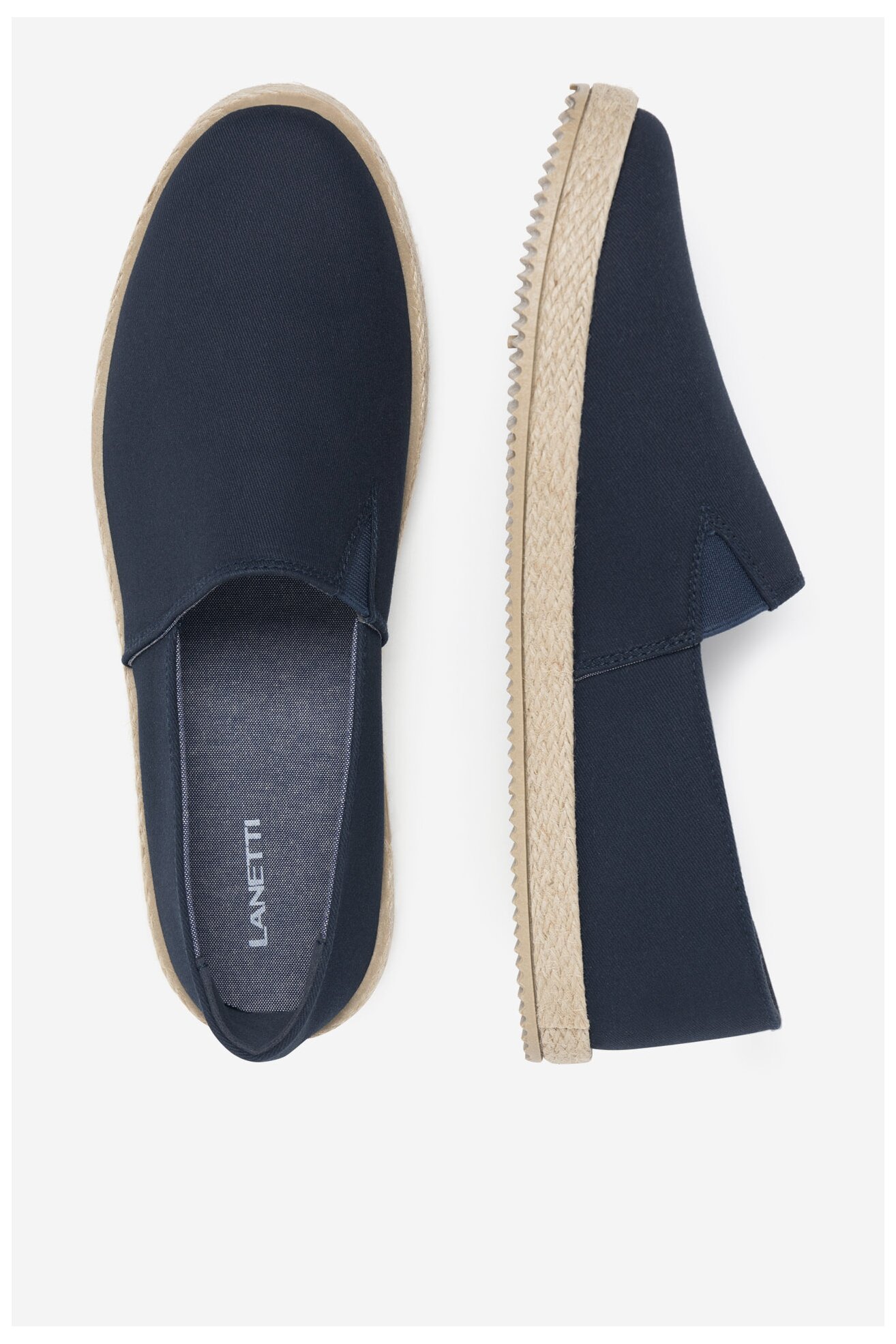 Espadryle Lanetti MF1594-1 Granatowy