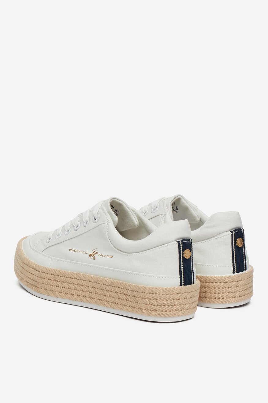 Espadrille Beverly Hills Polo Club WSS21536-01 FEHÉR - 5906751143605