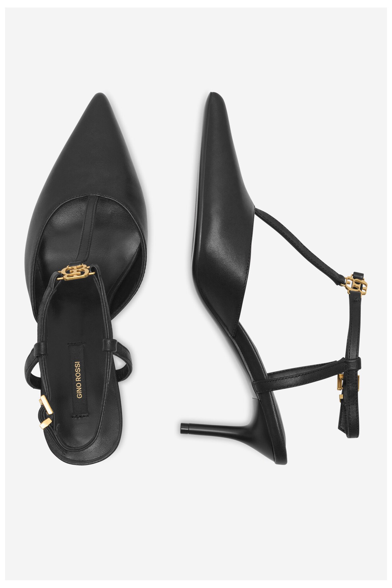 Pantofi cu toc Gino Rossi SIENA-21603-58-1 NEGRU